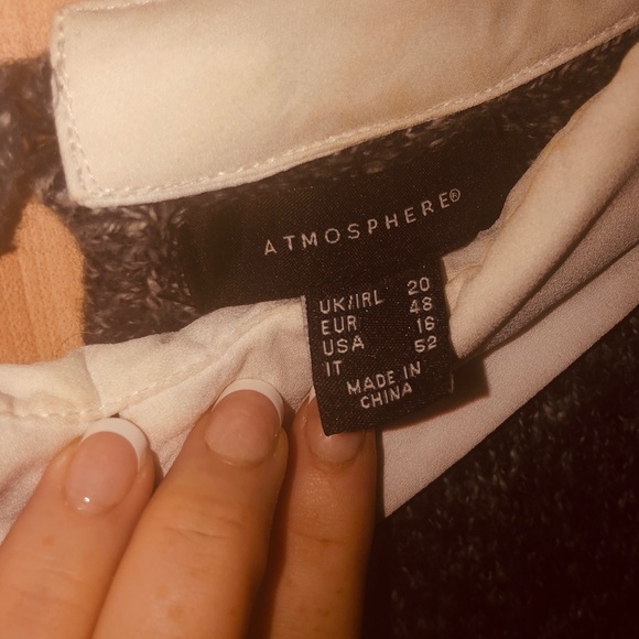 One Piece Sweater with layered blouse appearance - Picture 2 of 3